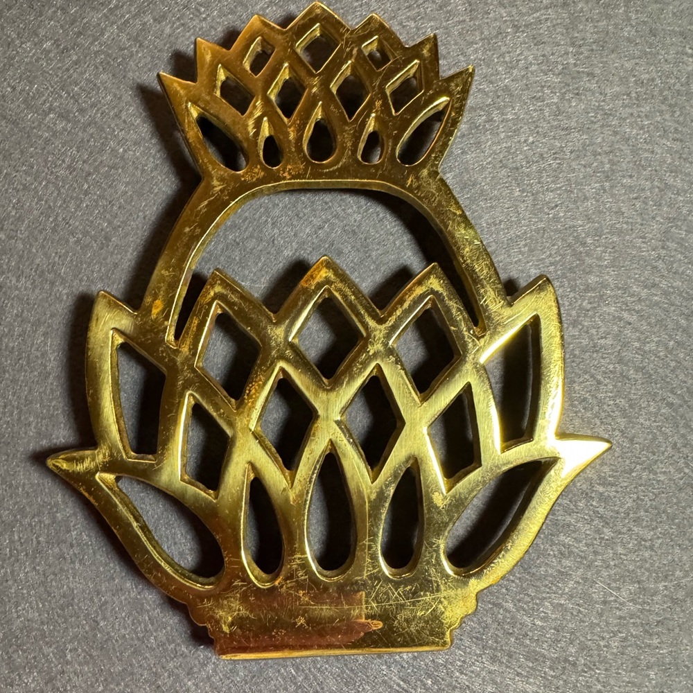Brass Pineapple Trivet